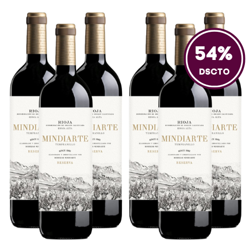 Colección Mindiarte Reserva 2019 - 6 Unidades