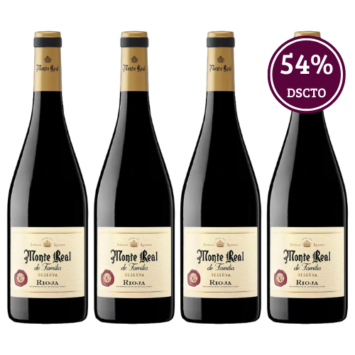 Clientes Premium: Monte Real de Familia Reserva 2020 - 4 Unidades Clientes Premium: Monte Real de Familia Reserva 2020 - 4 Unidades