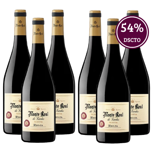 Clientes Premium: Monte Real de Familia Reserva 2020 - 6 Unidades