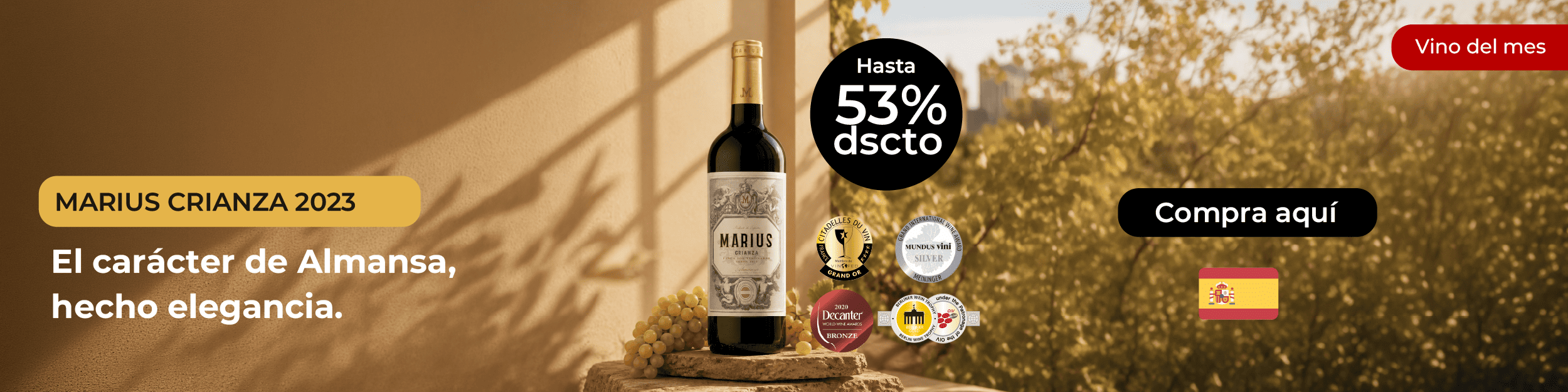 MARIUS CRIANZA VINO DEL MES_banner-01 (1) Vino del mes: la selección de nuestro experto