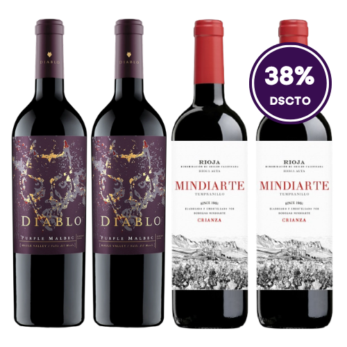 Colección Red Wine - 4 Unidades Colección Red Wine - 4 Unidades